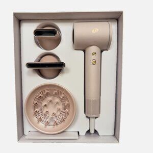 NEW T3 LuxeDry High-Performance Hair Dryer Set + Attachments inc Diffuser | Pink
